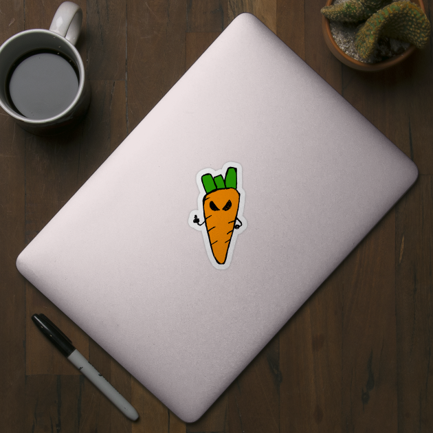 Caroth – angry carrot giving the finger by Saputello